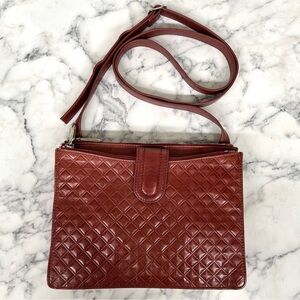 HOBO Quilted Crossbody Bag in Rich Brown